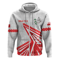 Custom Tonga Rugby 2024 Pacific Zip Hoodie Go Ikale Tahi LT05 Zip Hoodie White - Polynesian Pride