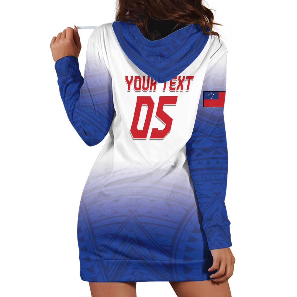 Custom Samoa Rugby 2024 Pacific Hoodie Dress Go Manu Samoa LT05 - Polynesian Pride