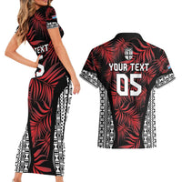 Custom Flying Fijians Rugby 2024 Pacific Couples Matching Short Sleeve Bodycon Dress and Hawaiian Shirt Go Fiji LT05 - Polynesian Pride