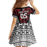 Custom Flying Fijians Rugby 2024 Pacific Family Matching Long Sleeve Bodycon Dress and Hawaiian Shirt Go Fiji LT05 - Polynesian Pride
