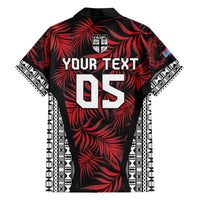 Custom Flying Fijians Rugby 2024 Pacific Family Matching Off The Shoulder Long Sleeve Dress and Hawaiian Shirt Go Fiji LT05 - Polynesian Pride