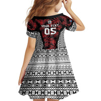Custom Flying Fijians Rugby 2024 Pacific Family Matching Summer Maxi Dress and Hawaiian Shirt Go Fiji LT05 - Polynesian Pride