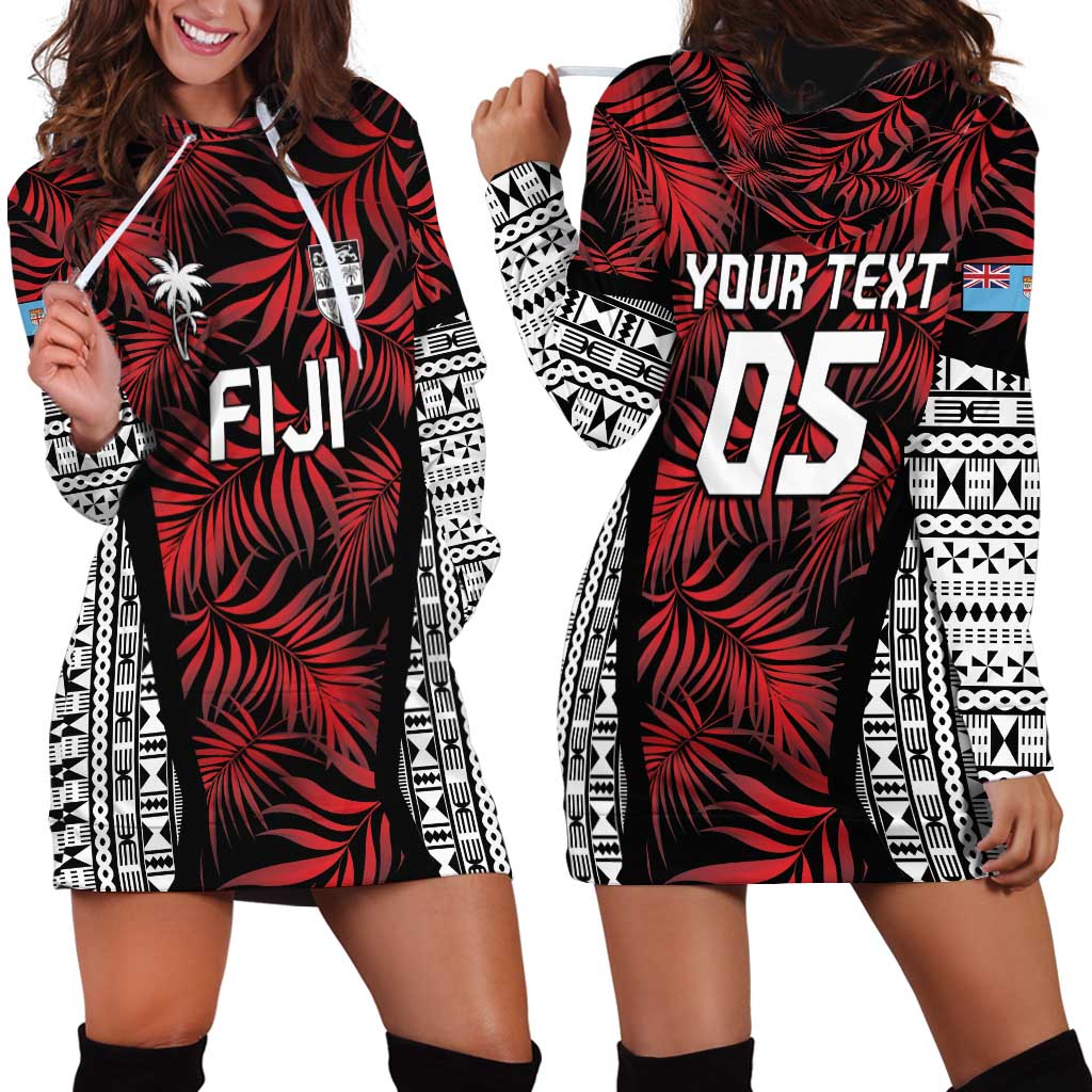 Custom Flying Fijians Rugby 2024 Pacific Hoodie Dress Go Fiji LT05 - Polynesian Pride