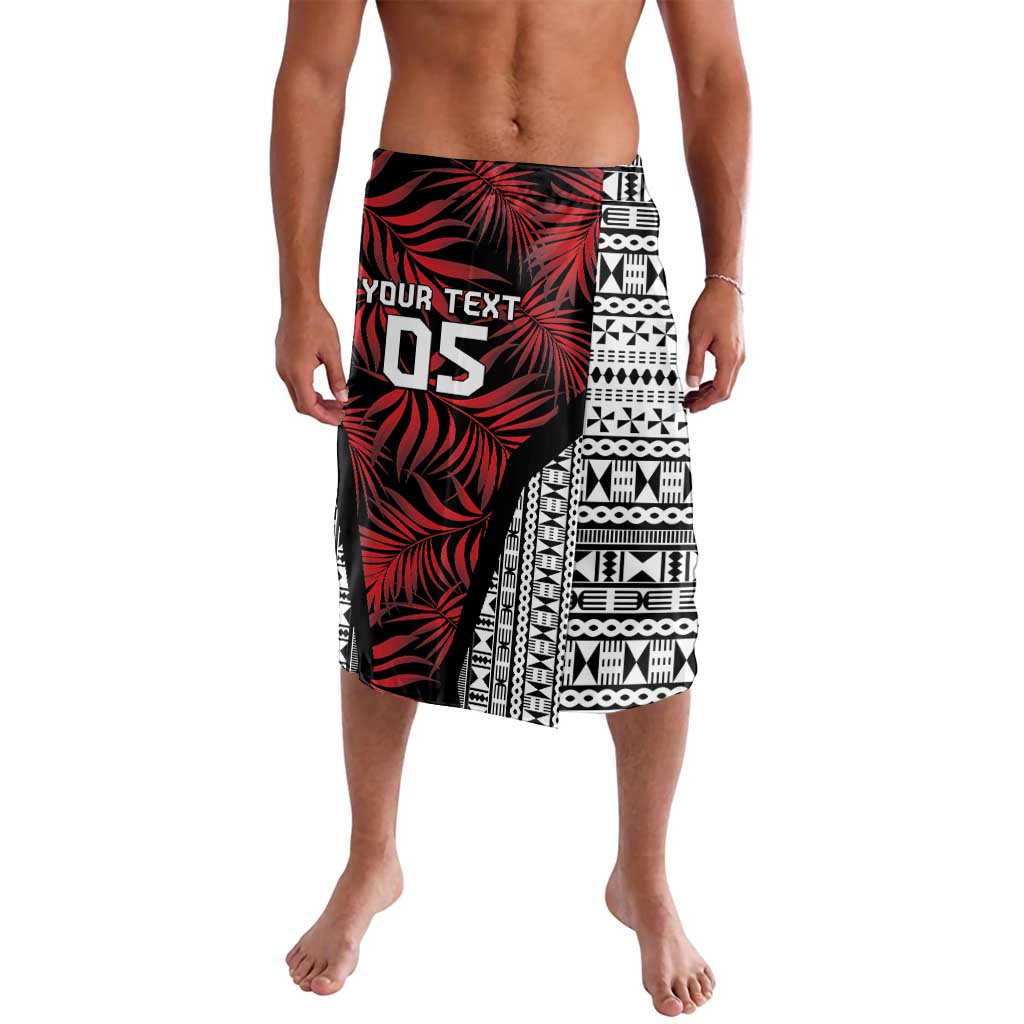 Custom Flying Fijians Rugby 2024 Pacific Lavalava Go Fiji LT05 Black - Polynesian Pride
