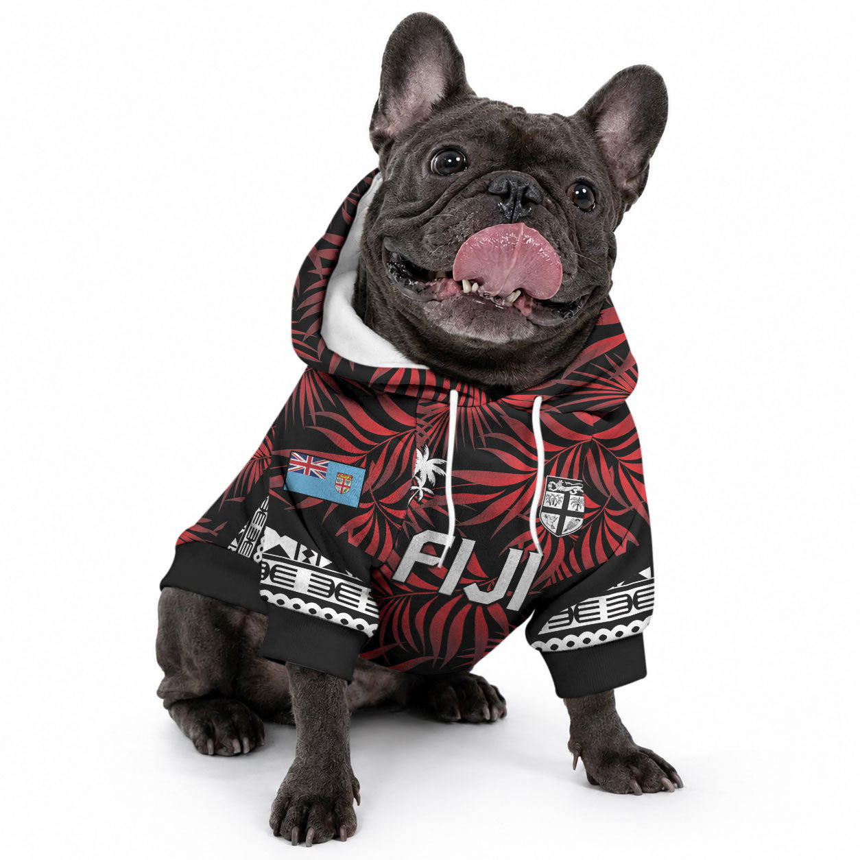 Custom Flying Fijians Rugby 2024 Pacific Pet Hoodie Go Fiji