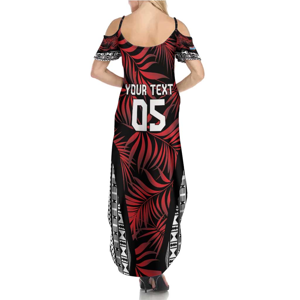 Custom Flying Fijians Rugby 2024 Pacific Summer Maxi Dress Go Fiji