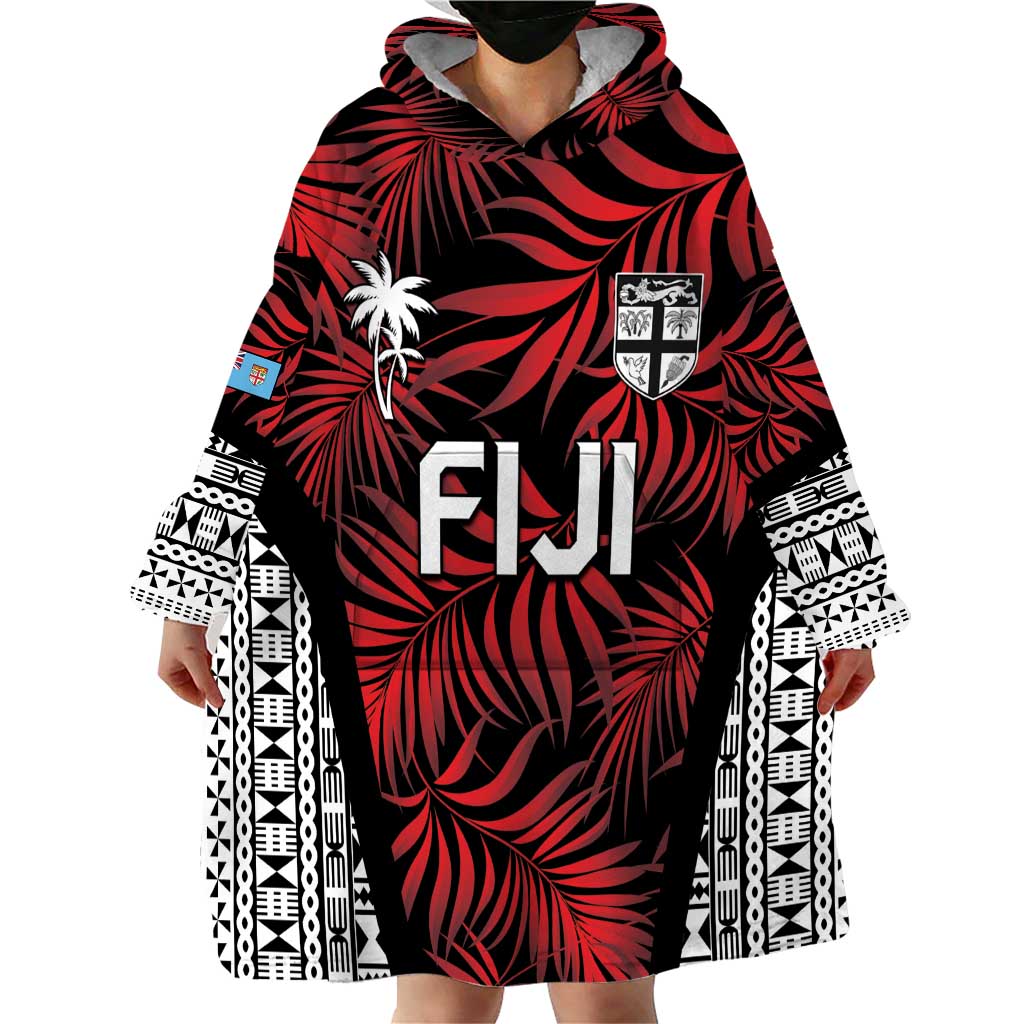 Custom Flying Fijians Rugby 2024 Pacific Wearable Blanket Hoodie Go Fiji LT05 - Polynesian Pride