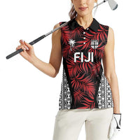 Custom Flying Fijians Rugby 2024 Pacific Women Sleeveless Polo Shirt Go Fiji LT05 - Polynesian Pride