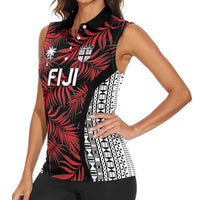 Custom Flying Fijians Rugby 2024 Pacific Women Sleeveless Polo Shirt Go Fiji LT05 - Polynesian Pride