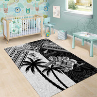 New Zealand And Fiji Rugby 2024 Area Rug Maori Kiwi With Fijian Palm Tree LT05 - Polynesian Pride