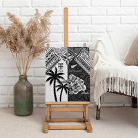 New Zealand And Fiji Rugby 2024 Canvas Wall Art Maori Kiwi With Fijian Palm Tree LT05 - Polynesian Pride