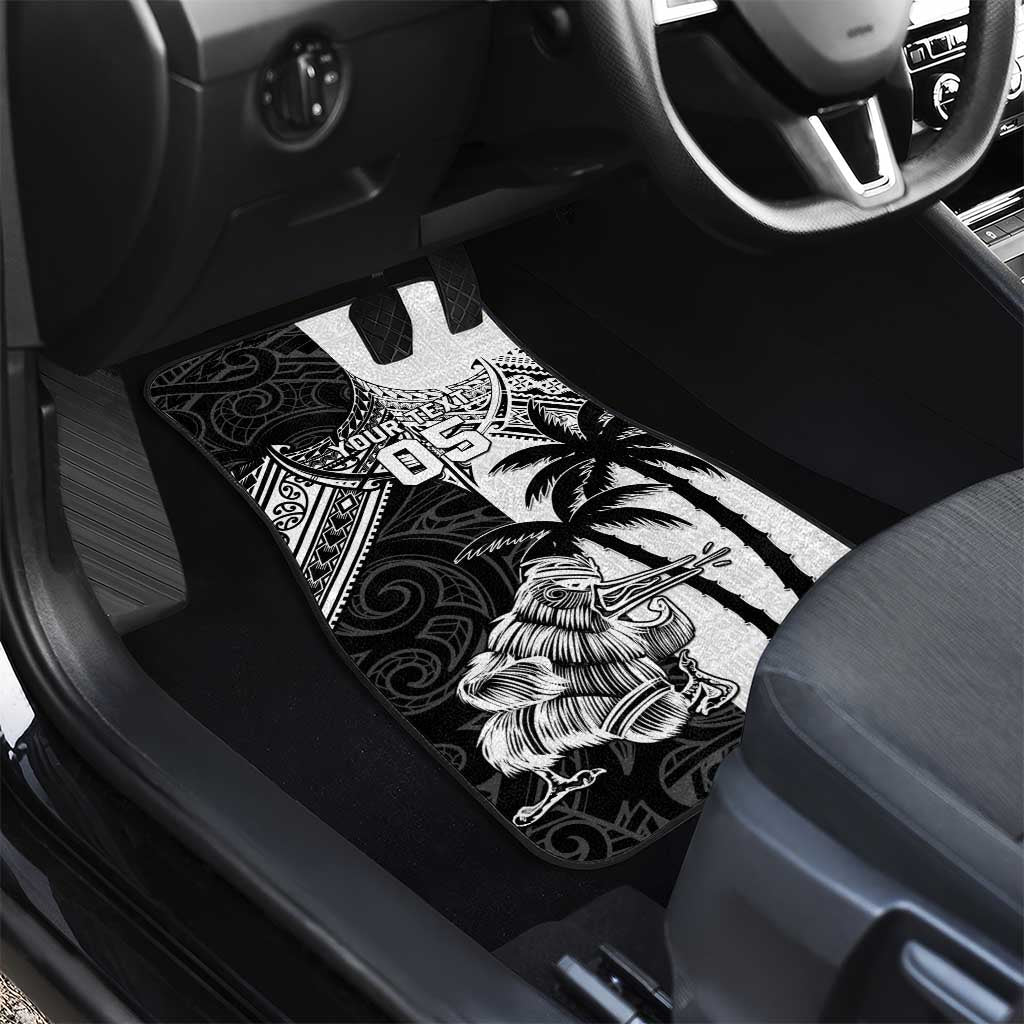 New Zealand And Fiji Rugby 2024 Car Mats Maori Kiwi With Fijian Palm Tree LT05 - Polynesian Pride