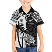 Custom New Zealand And Fiji Rugby 2024 Hawaiian Shirt Maori Kiwi With Fijian Palm Tree LT05 - Polynesian Pride