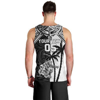 Custom New Zealand And Fiji Rugby 2024 Men Tank Top Maori Kiwi With Fijian Palm Tree LT05 - Polynesian Pride