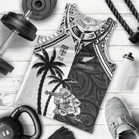 Custom New Zealand And Fiji Rugby 2024 Men Tank Top Maori Kiwi With Fijian Palm Tree LT05 - Polynesian Pride