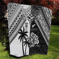 New Zealand And Fiji Rugby 2024 Quilt Maori Kiwi With Fijian Palm Tree LT05 - Polynesian Pride