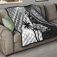 New Zealand And Fiji Rugby 2024 Quilt Maori Kiwi With Fijian Palm Tree LT05 - Polynesian Pride