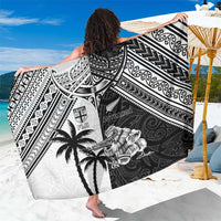 New Zealand And Fiji Rugby 2024 Sarong Maori Kiwi With Fijian Palm Tree LT05 One Size 44 x 66 inches Black - Polynesian Pride