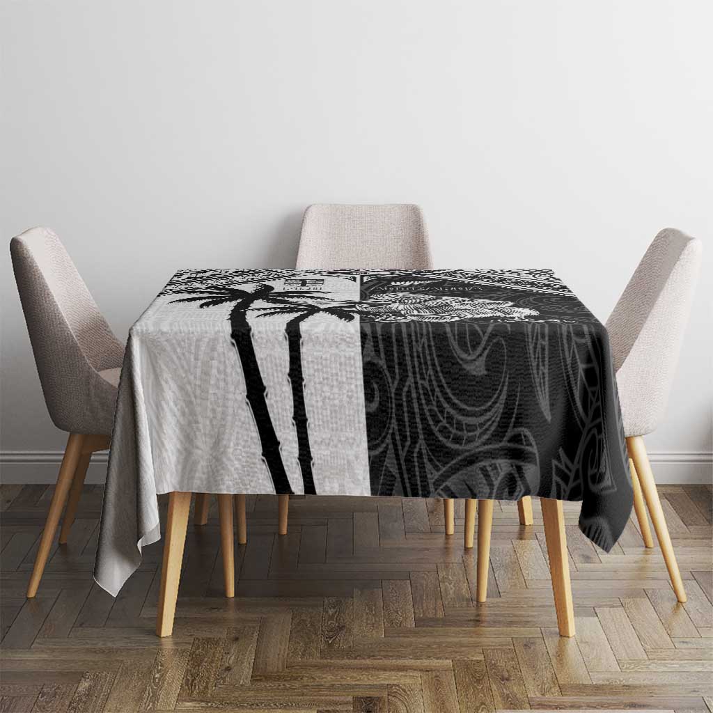 New Zealand And Fiji Rugby 2024 Tablecloth Maori Kiwi With Fijian Palm Tree LT05 - Polynesian Pride
