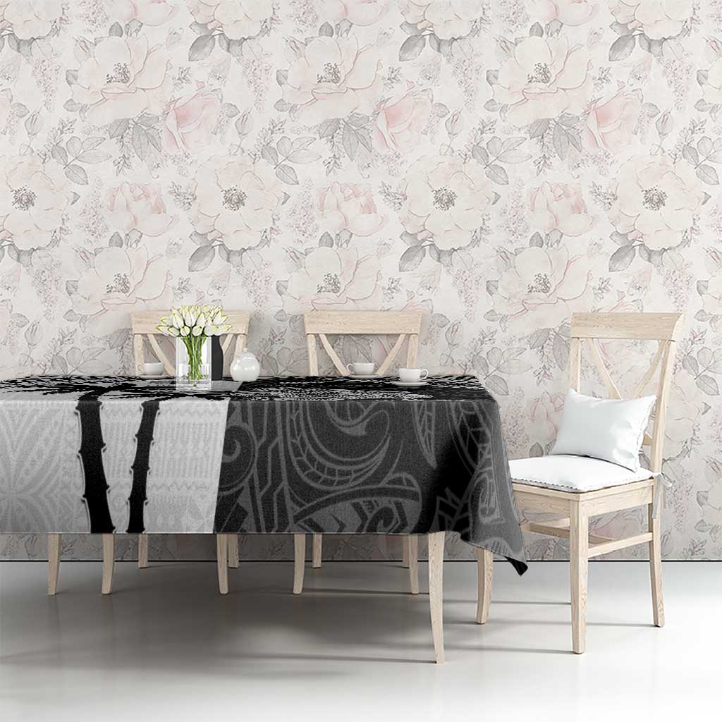 New Zealand And Fiji Rugby 2024 Tablecloth Maori Kiwi With Fijian Palm Tree LT05 - Polynesian Pride