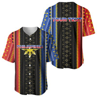 Personalised Philippines Filipinos Baseball Jersey Igorot Tribal Inspiration Pattern Style LT05 - Polynesian Pride