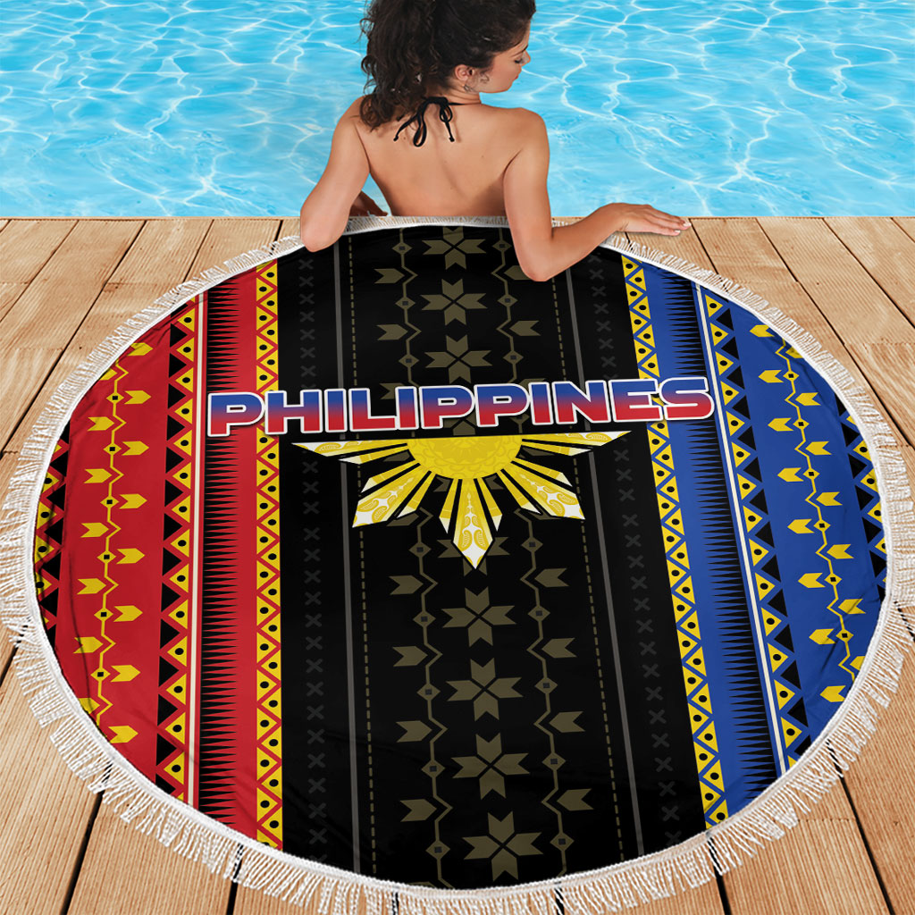 Philippines Filipinos Beach Blanket Igorot Tribal Inspiration Pattern Style LT05 - Polynesian Pride