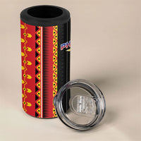 Philippines Filipinos 4 in 1 Can Cooler Tumbler Igorot Tribal Inspiration Pattern Style LT05 - Polynesian Pride