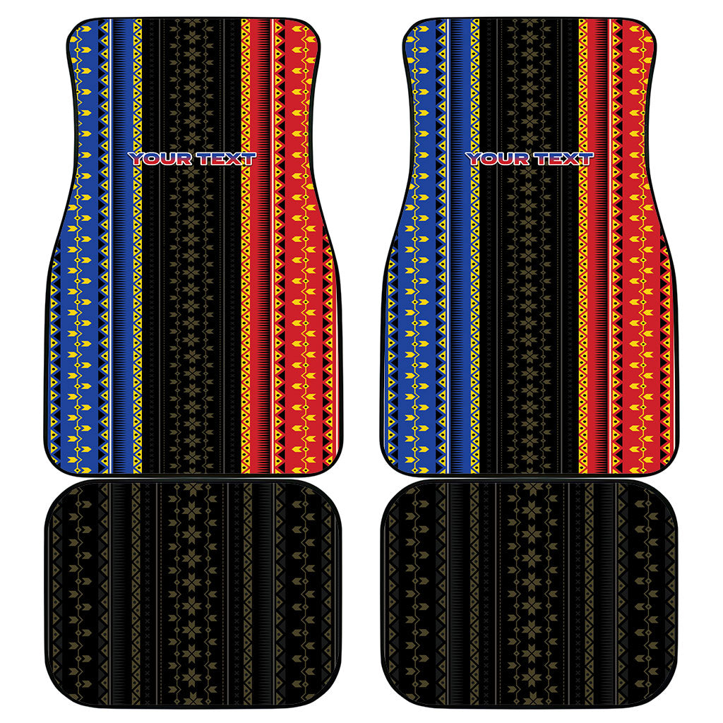 Personalised Philippines Filipinos Car Mats Igorot Tribal Inspiration Pattern Style LT05 - Polynesian Pride