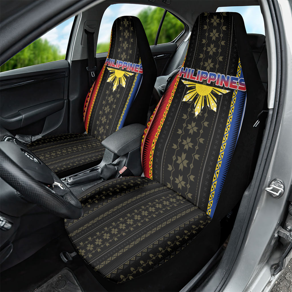 Philippines Filipinos Car Seat Cover Igorot Tribal Inspiration Pattern Style LT05 - Polynesian Pride