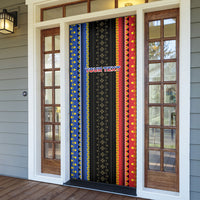 Personalised Philippines Filipinos Door Cover Igorot Tribal Inspiration Pattern Style LT05 - Polynesian Pride
