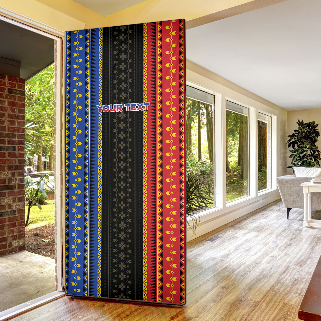 Personalised Philippines Filipinos Door Cover Igorot Tribal Inspiration Pattern Style LT05 - Polynesian Pride