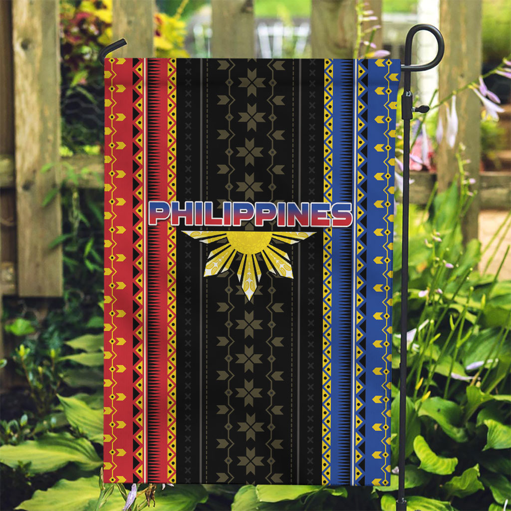 Philippines Filipinos Garden Flag Igorot Tribal Inspiration Pattern Style LT05 Garden Flag Black - Polynesian Pride