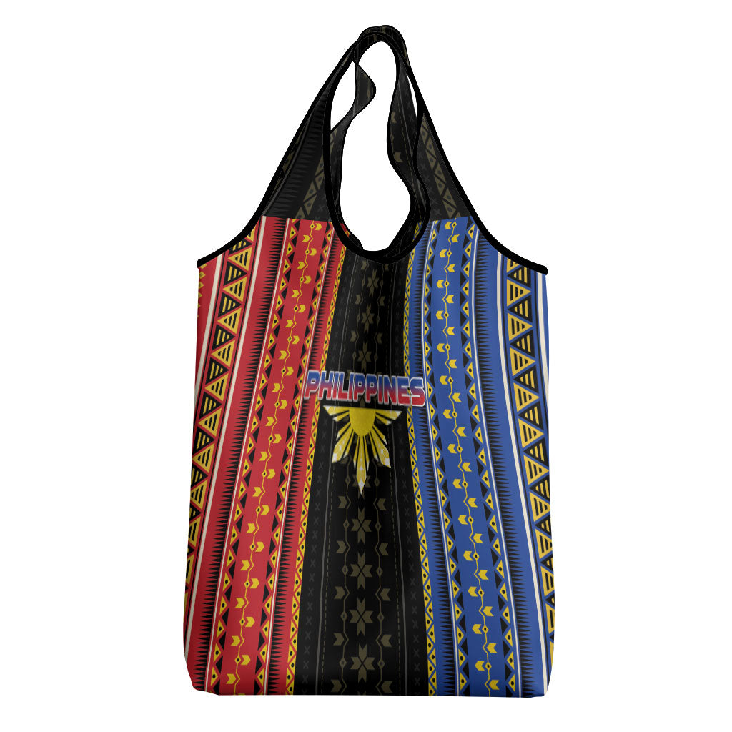 Philippines Filipinos Grocery Bag Igorot Tribal Inspiration Pattern Style LT05 - Polynesian Pride