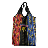 Philippines Filipinos Grocery Bag Igorot Tribal Inspiration Pattern Style LT05 - Polynesian Pride