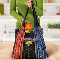 Philippines Filipinos Grocery Bag Igorot Tribal Inspiration Pattern Style LT05 - Polynesian Pride