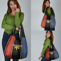 Philippines Filipinos Grocery Bag Igorot Tribal Inspiration Pattern Style LT05 - Polynesian Pride