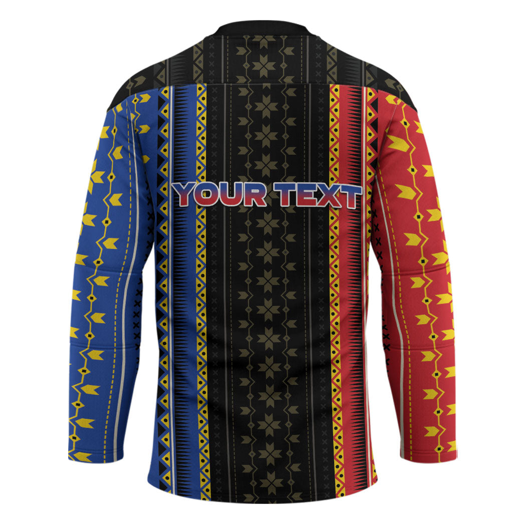 Personalised Philippines Filipinos Hockey Jersey Igorot Tribal Inspiration Pattern Style LT05 - Polynesian Pride