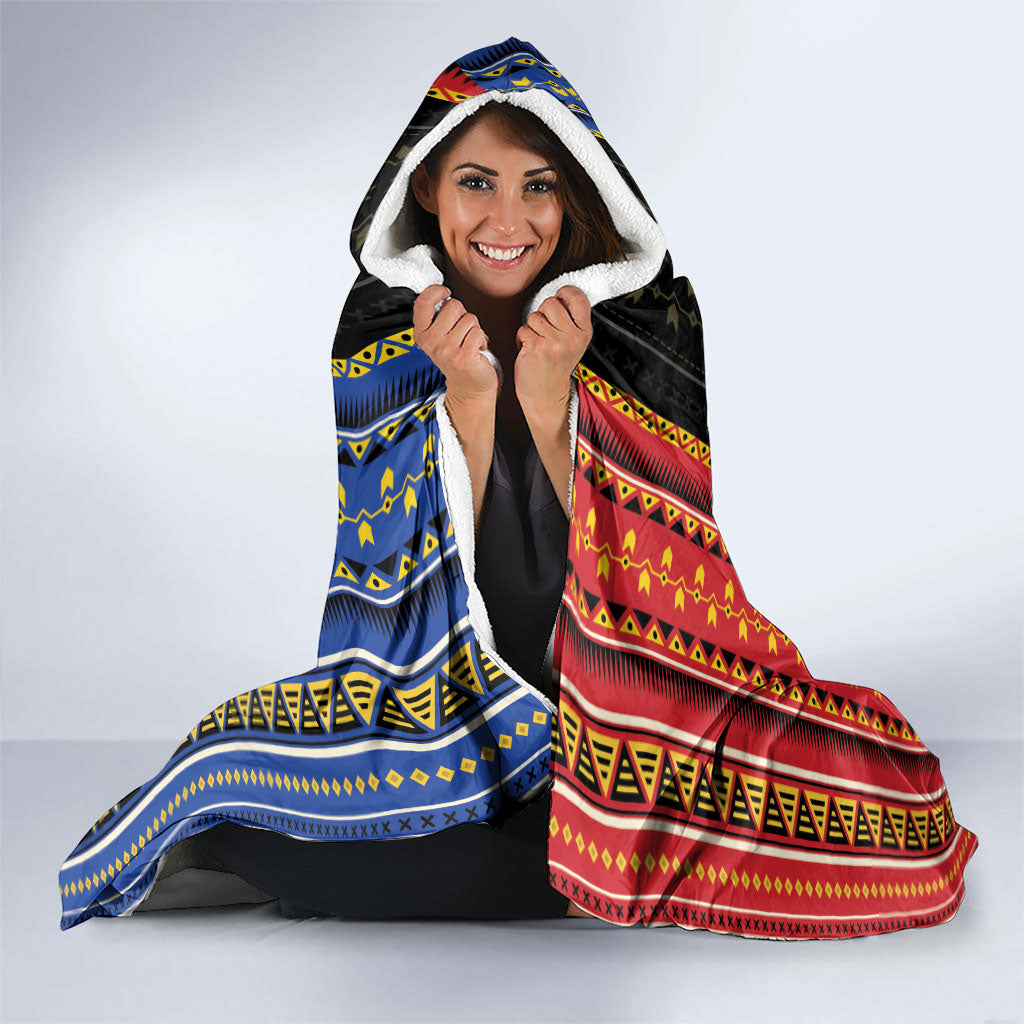 Philippines Filipinos Hooded Blanket Igorot Tribal Inspiration Pattern Style LT05 - Polynesian Pride