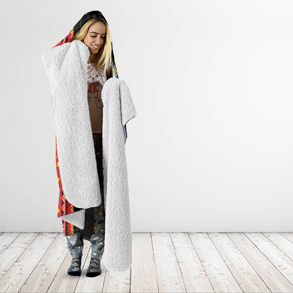 Philippines Filipinos Hooded Blanket Igorot Tribal Inspiration Pattern Style LT05 - Polynesian Pride