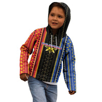 Personalised Philippines Filipinos Kid Hoodie Igorot Tribal Inspiration Pattern Style LT05 - Polynesian Pride
