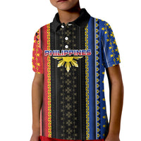 Personalised Philippines Filipinos Kid Polo Shirt Igorot Tribal Inspiration Pattern Style LT05 Kid Black - Polynesian Pride