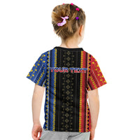 Personalised Philippines Filipinos Kid T Shirt Igorot Tribal Inspiration Pattern Style LT05 - Polynesian Pride