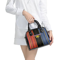 Philippines Filipinos Shoulder Handbag Igorot Tribal Inspiration Pattern Style LT05 - Polynesian Pride