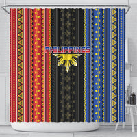 Philippines Filipinos Shower Curtain Igorot Tribal Inspiration Pattern Style LT05 - Polynesian Pride
