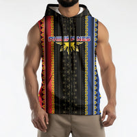 Personalised Philippines Filipinos Sleeveless Zip Hoodie Igorot Tribal Inspiration Pattern Style LT05 - Polynesian Pride