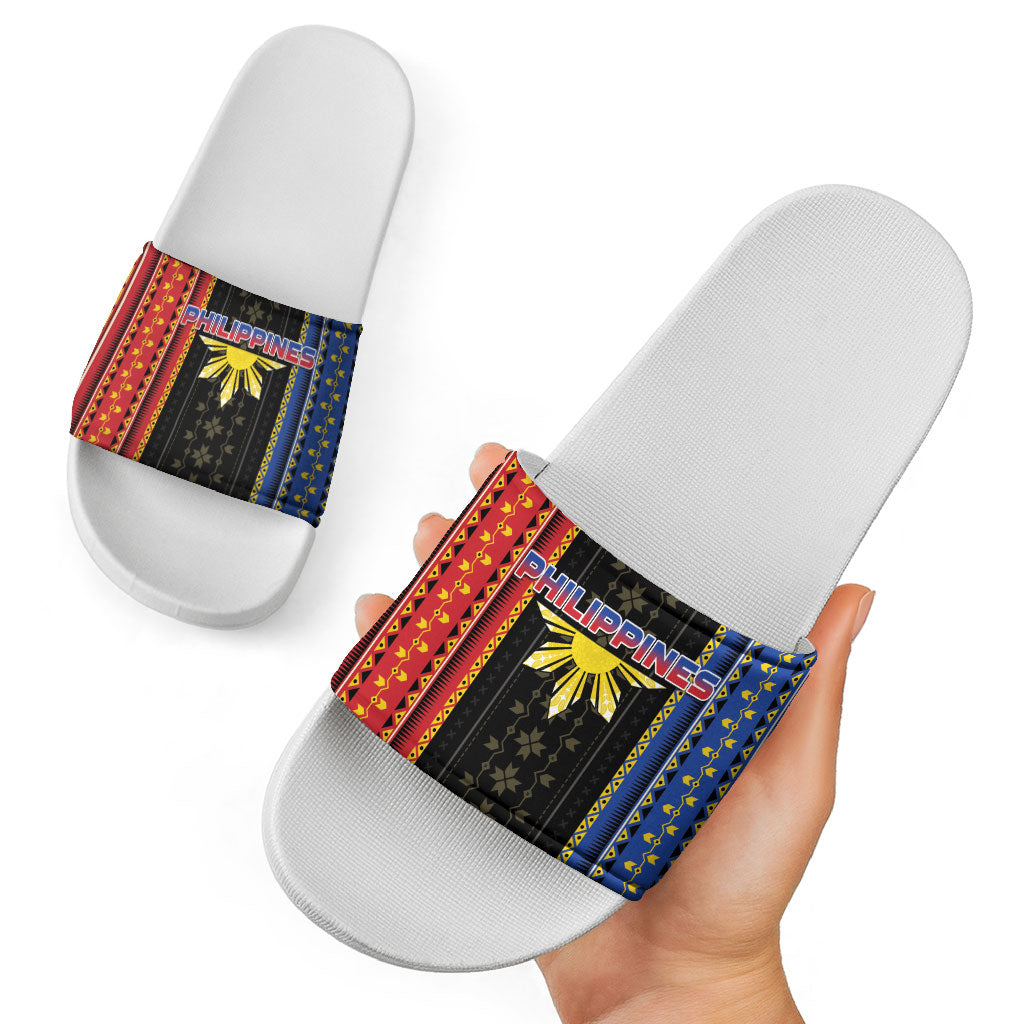 Philippines Filipinos Slide Sandals Igorot Tribal Inspiration Pattern Style LT05 - Polynesian Pride