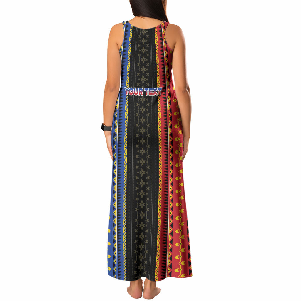 Personalised Philippines Filipinos Tank Maxi Dress Igorot Tribal Inspiration Pattern Style LT05 - Polynesian Pride
