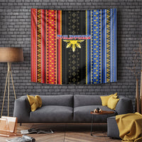 Philippines Filipinos Tapestry Igorot Tribal Inspiration Pattern Style LT05 Black - Polynesian Pride