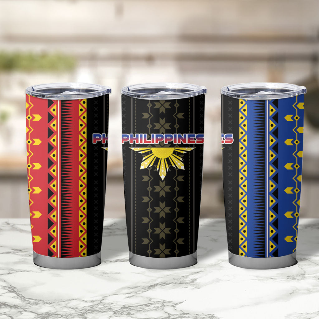 Philippines Filipinos Tumbler Cup Igorot Tribal Inspiration Pattern Style LT05 - Polynesian Pride
