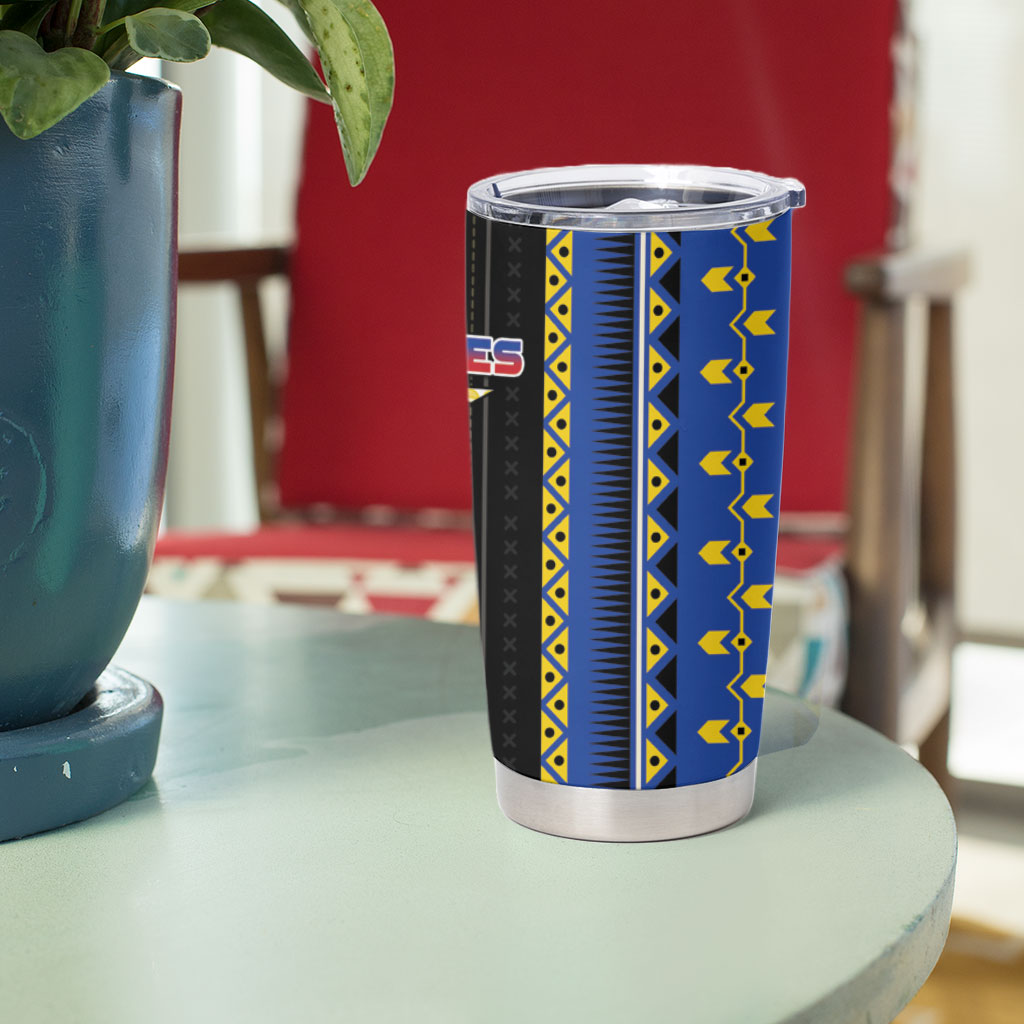 Philippines Filipinos Tumbler Cup Igorot Tribal Inspiration Pattern Style LT05 - Polynesian Pride